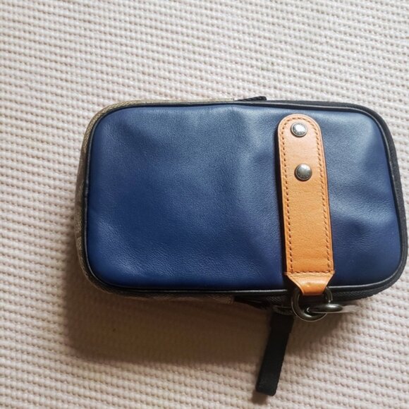 Coach North/South Hybrid Pouch Clutch In Colorblock Signature Canvas - Picture 4 of 13